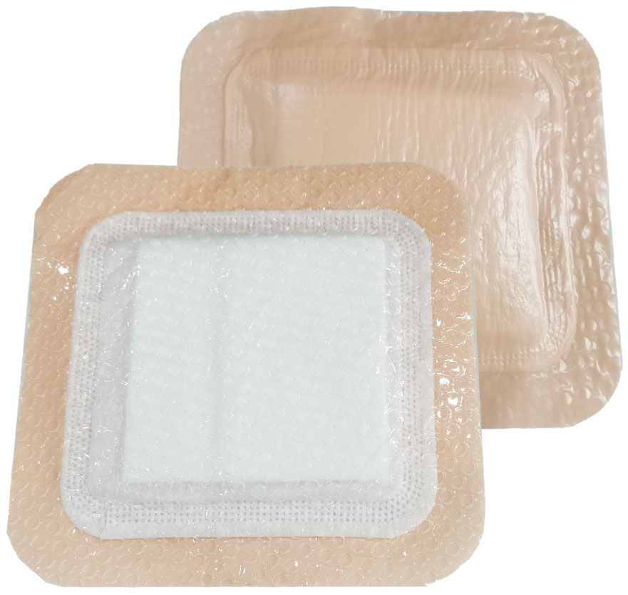 Silicone Super Absorbent Wound Dressing With Border