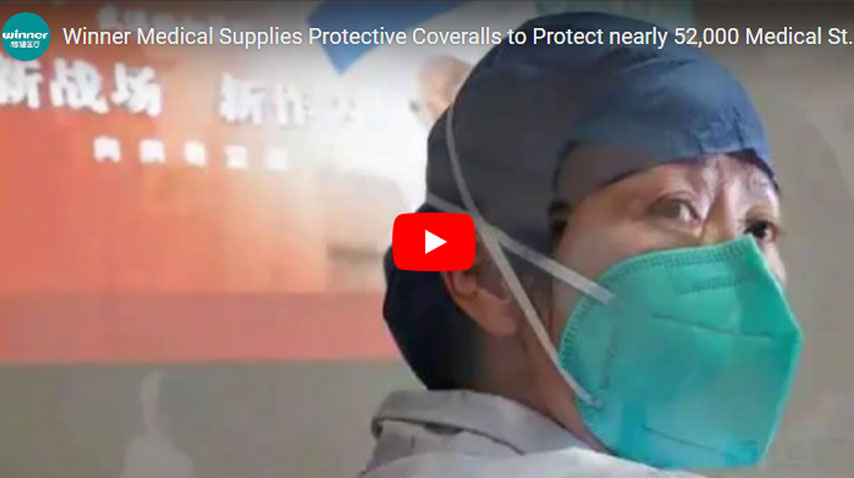Winner Medical Supplies Protective Coveralls to Protect nearly 52,000 Medical Staff from epidemic