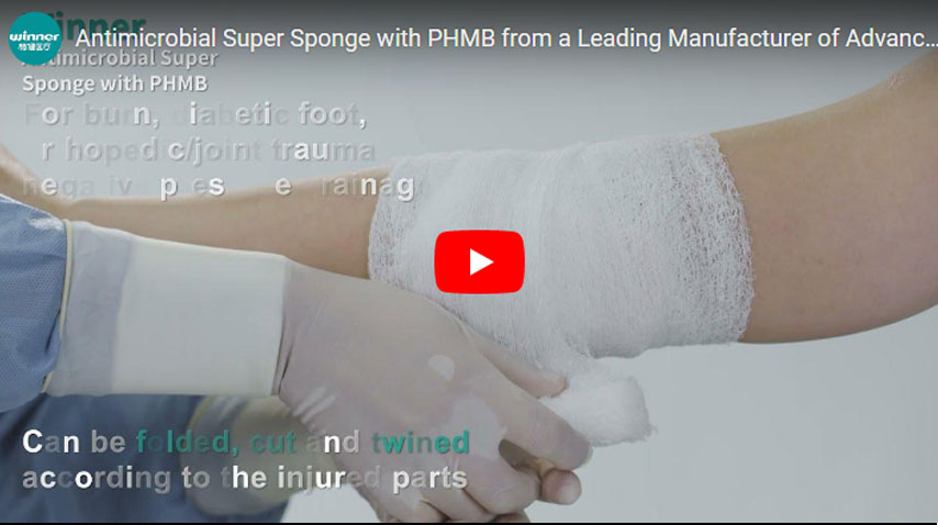Super Sponge with PHMB from a Leading Manufacturer of Advanced Wound Care Dressing