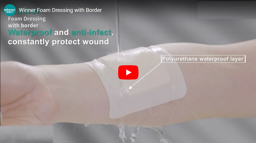 Foam Dressing with Border, Wound Care Products