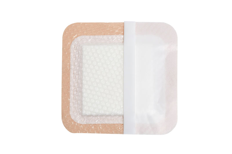 Silicone Super Absorbent Wound Dressing With Border