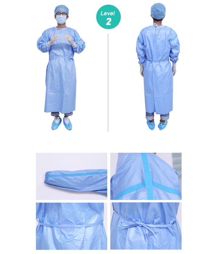 Purcotton Isolation Gown Level