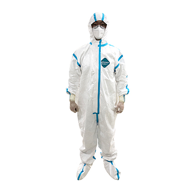 Protective Coverall With Hood And Shoe Cover