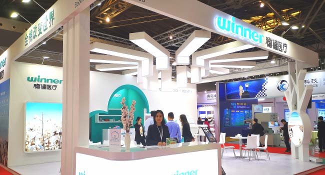 Straight hit SINCE exhibition • Winner's 100% cotton spunlace nonwoven fabric products are highly acclaimed